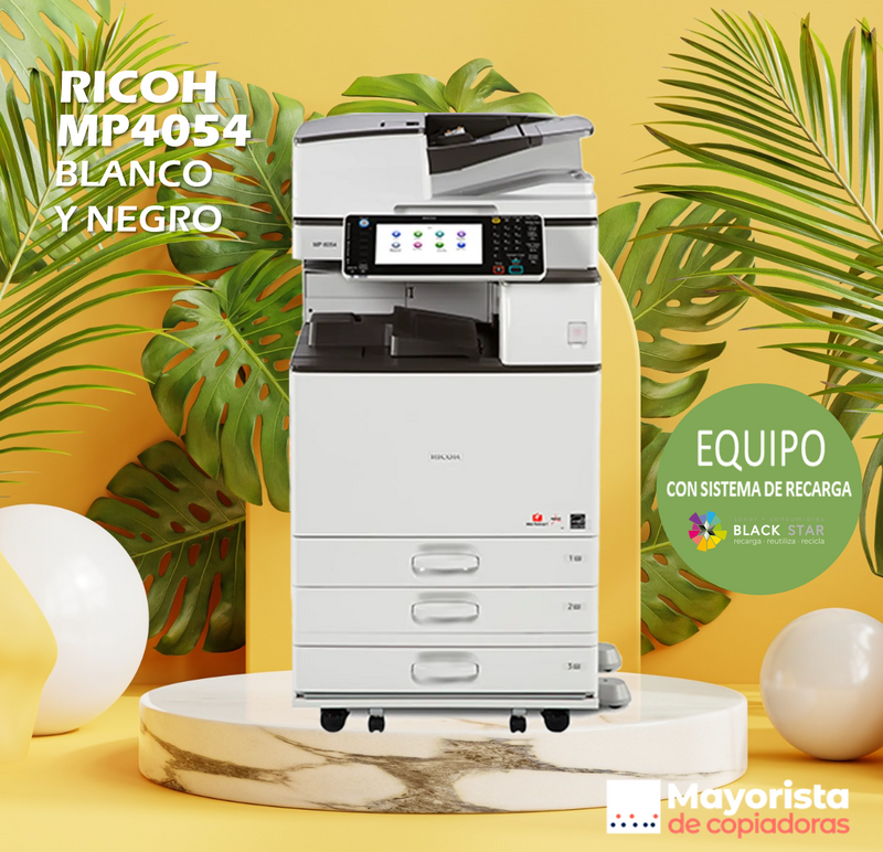 Impresora Multifuncional Blanco y Negro Ricoh MP4054 Servicio Certificado