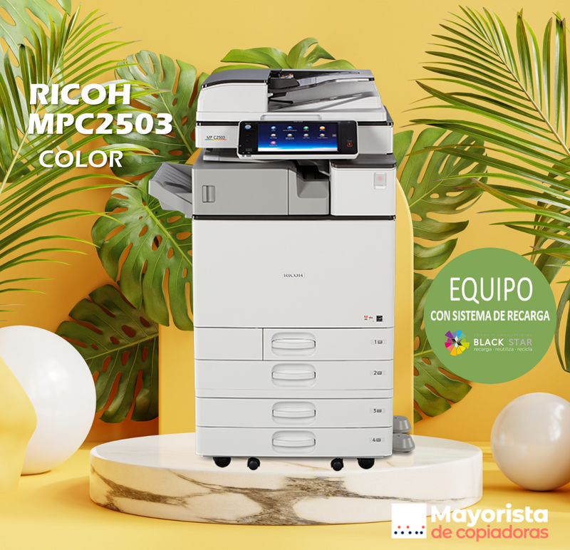 Impresora Digital Color Ricoh MPC2503 Servicio Certificado