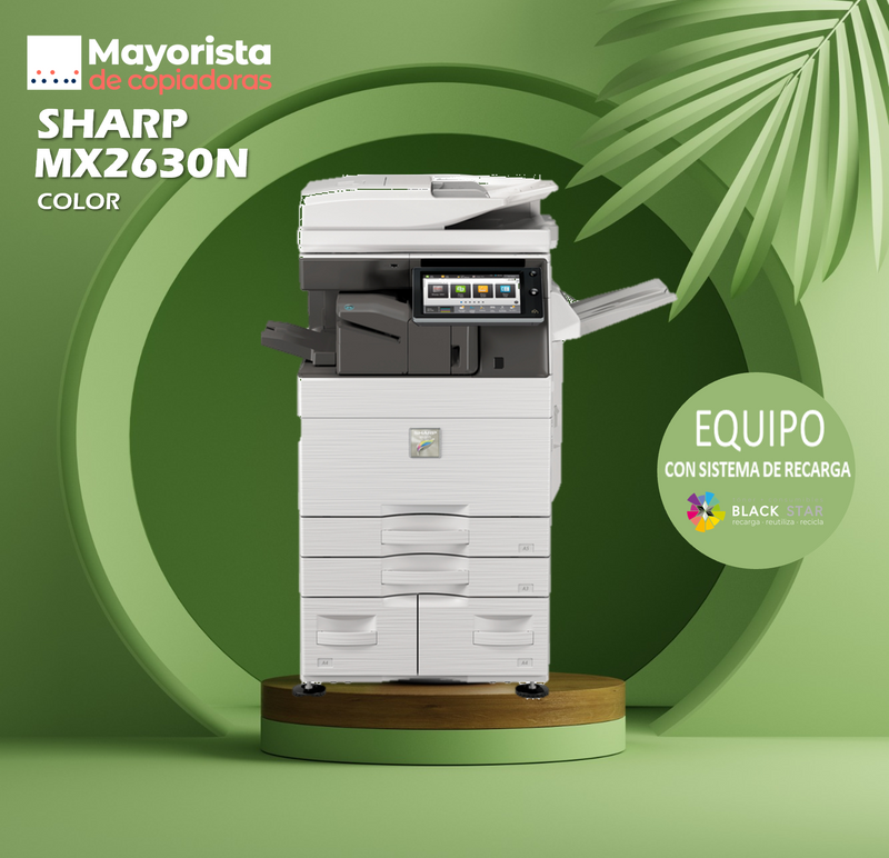 Impresora Láser Color Sharp MX2630N Servicio Certificado