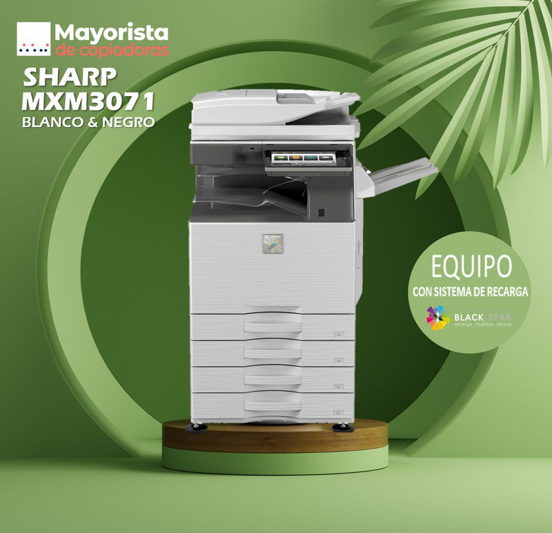 Impresora multifuncional Sharp MXM3071 Seminuevo