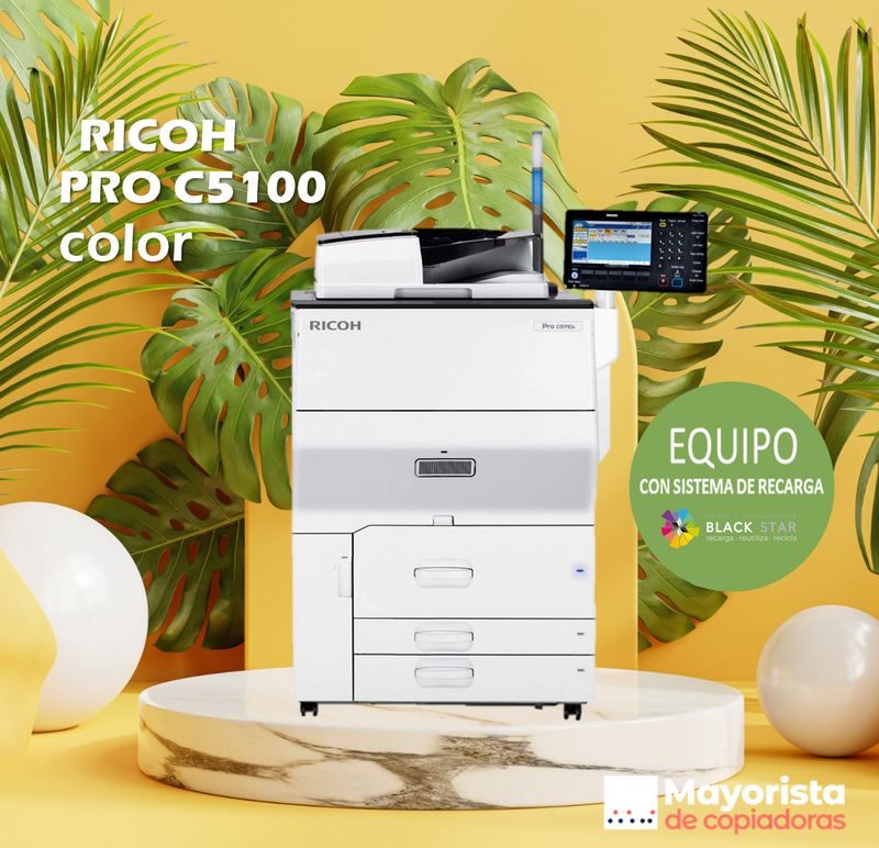 Impresora Multifuncional Color Ricoh PRO C5100 Servicio Certificada