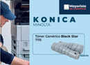 Cartucho de Tóner Negro Compatible Konica-Minolta DI 7115, 4021029701