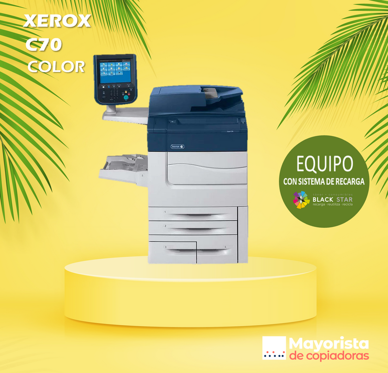 Impresora Láser Color Xerox C70 Servicio Certificado