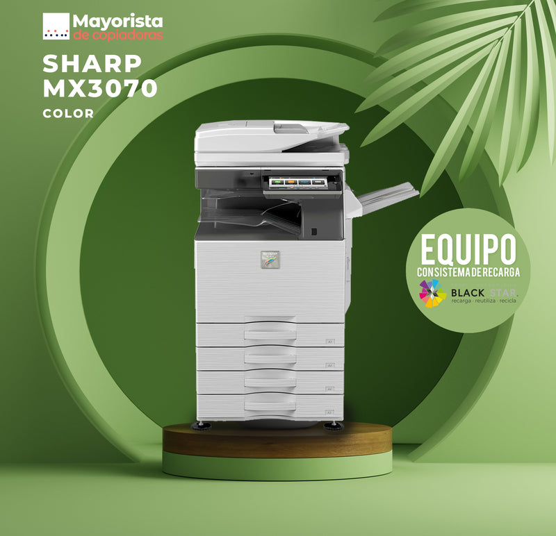 Impresora Láser Color Sharp MX3070N Servicio Certificado