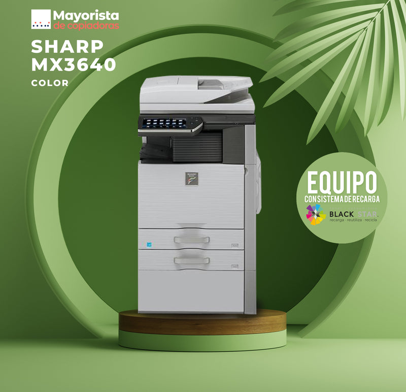 Impresora Láser Color Sharp MX3640N Servicio Certificado