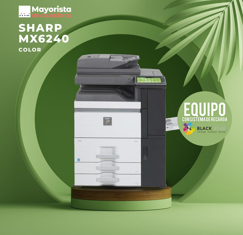 Impresora Láser Color Sharp MX6240N Servicio Certificado