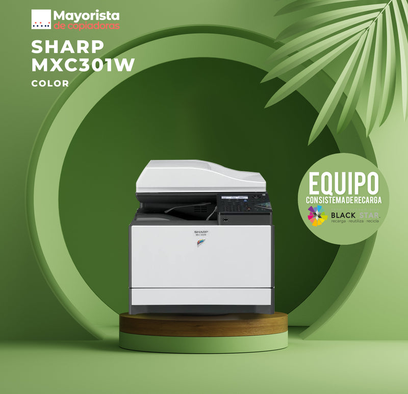 Impresora Láser Color Sharp MXC301W Servicio Certificado
