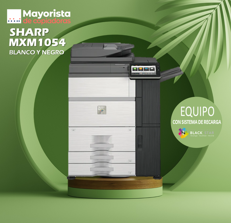 Impresora Láser Blanco y Negro Sharp MXM1054 Servicio Certificado