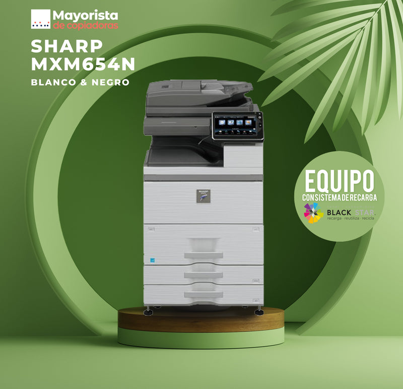 Impresora Láser Blanco y Negro Sharp MXM654N Servicio Certificado