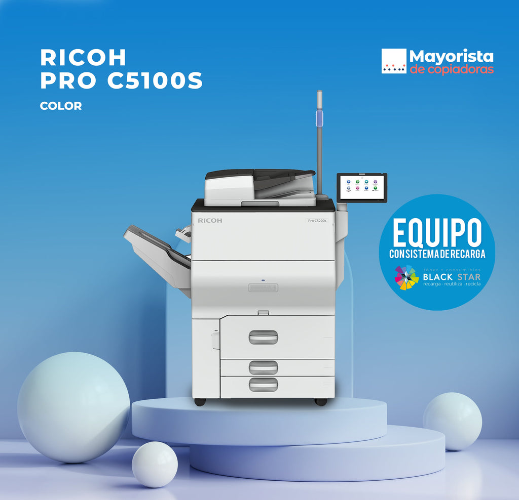 Impresora Multifuncional Color Ricoh PRO C5100 Servicio Certificada