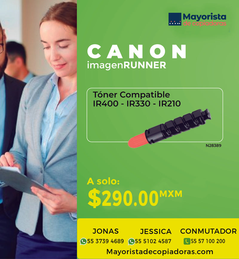 Cartucho De Tóner Canon Compatible Ir200, Ir210, Ir330, Ir400, 2788B003