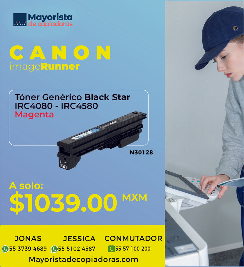 Cartucho de Tóner Canon Magenta IRC4080, IRC5180, GPR-21, 0255B001