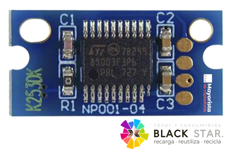Chip Konica Minolta Negro C253,C200 N/P: NC-KMC253DUK  Black Star