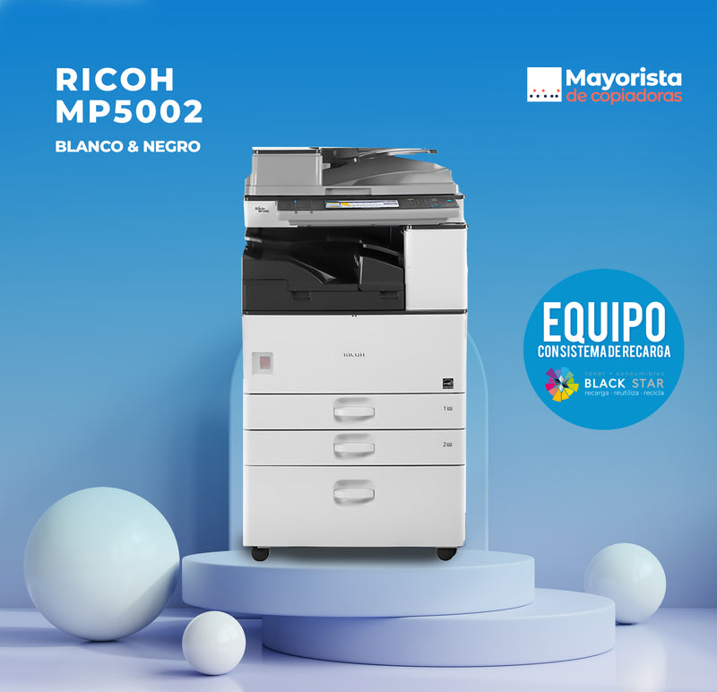 Copiadora e Impresora Digital Ricoh MP5002 "Seminuevo"