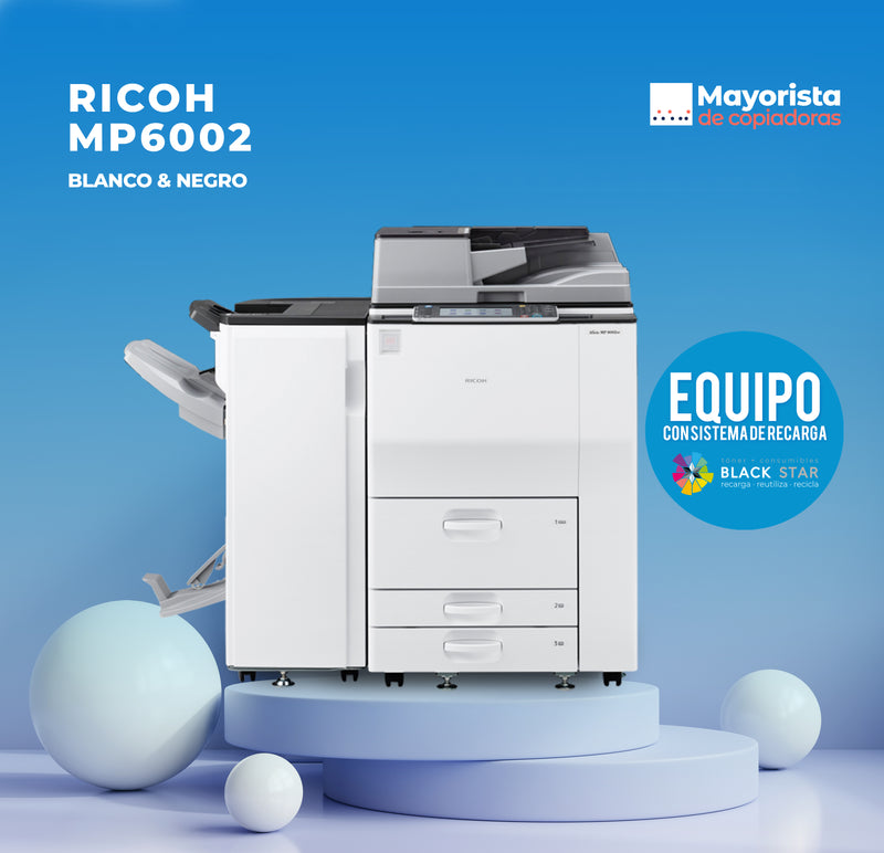 Copiadora e Impresora Digital Ricoh MP6002 "Seminuevo"