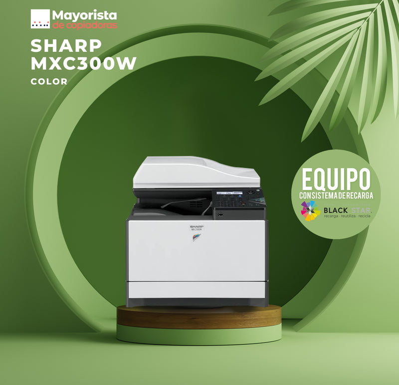 Impresora multifuncional Sharp MXC300W Seminuevo
