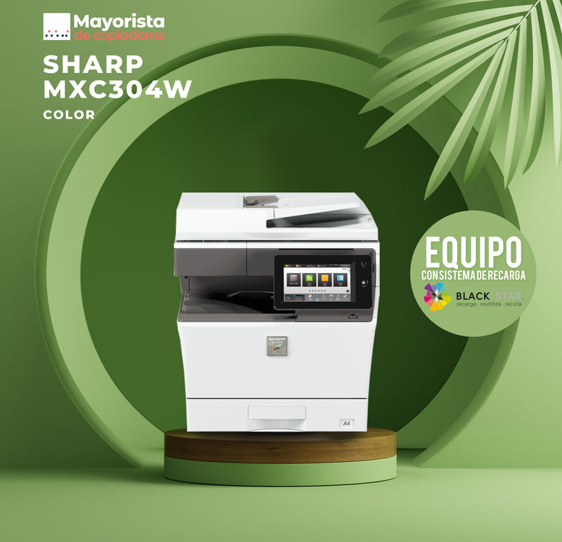 Copiadora e Impresora Digital Sharp MXC304W "Seminuevo"