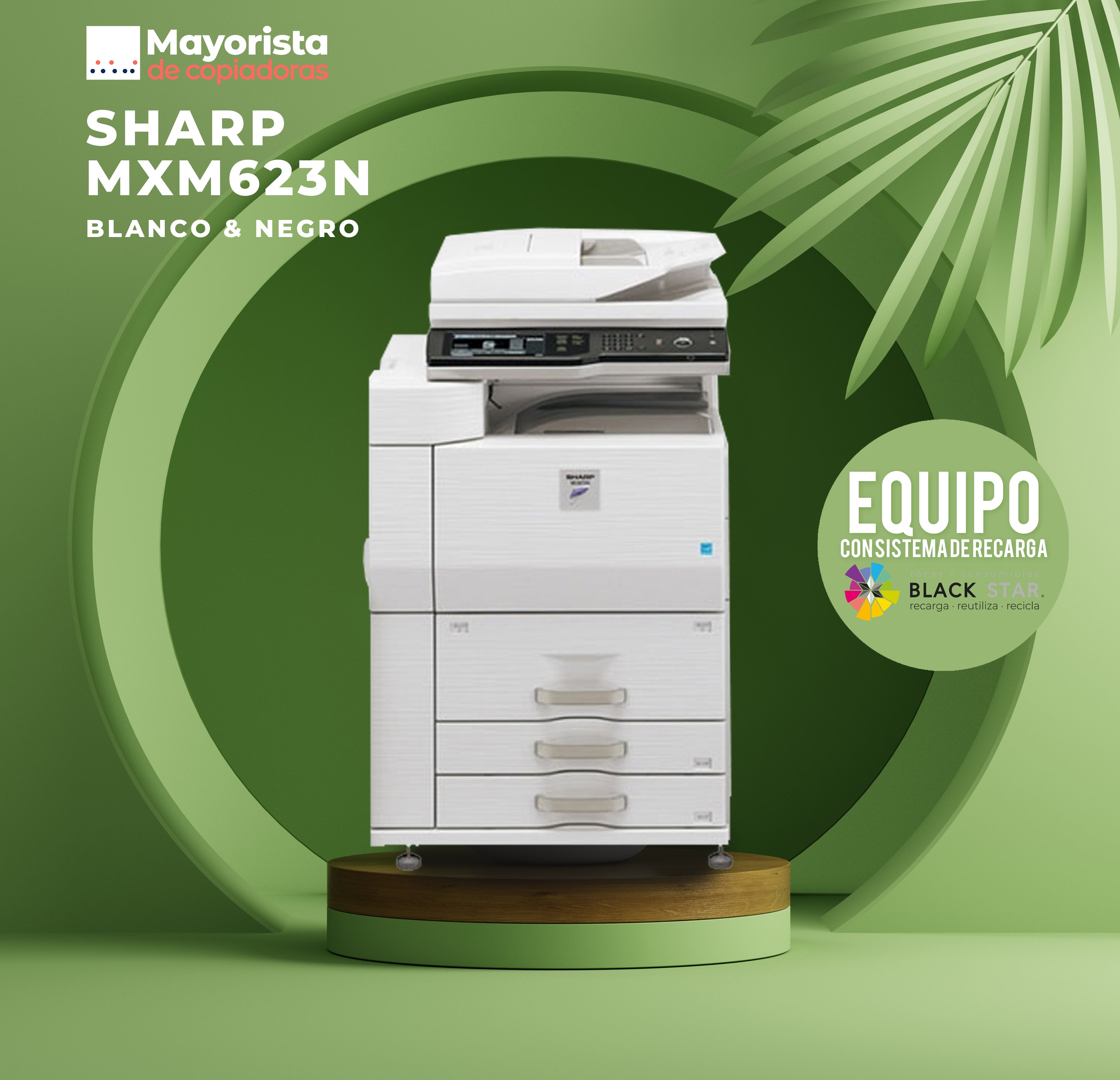 Copiadora e Impresora Digital Sharp MXM623N 