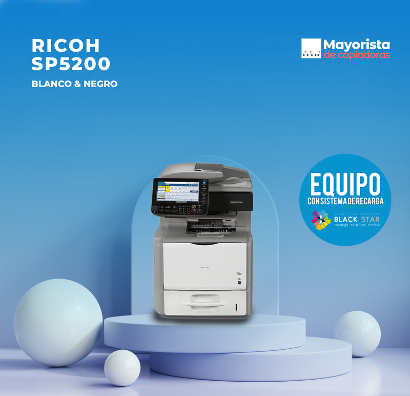 Copiadora e Impresora Digital Ricoh SP5200 "Seminuevo"
