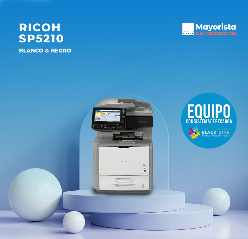 Copiadora e Impresora Digital Ricoh SP5210 "Seminuevo"